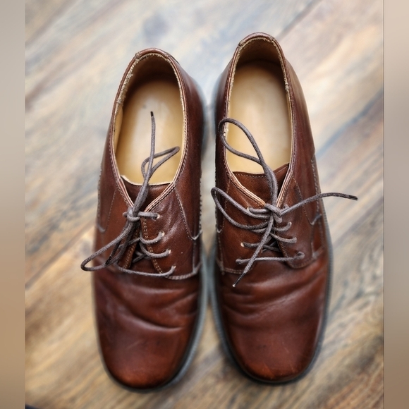 Clarks Leather Brown Mens Shoe Size 9 - Picture 2 of 8